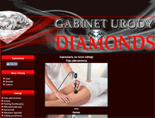 Tablet Screenshot of gabinet-diamonds.pl